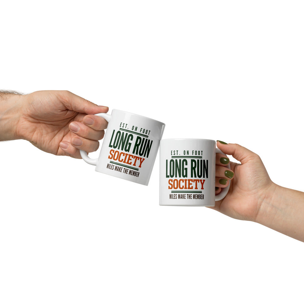 Long Run Society print — 11 oz, front