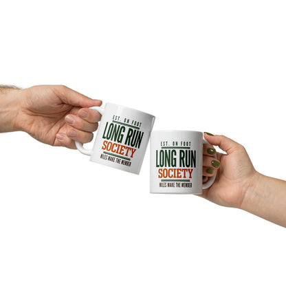 Long Run Society print — 11 oz, front