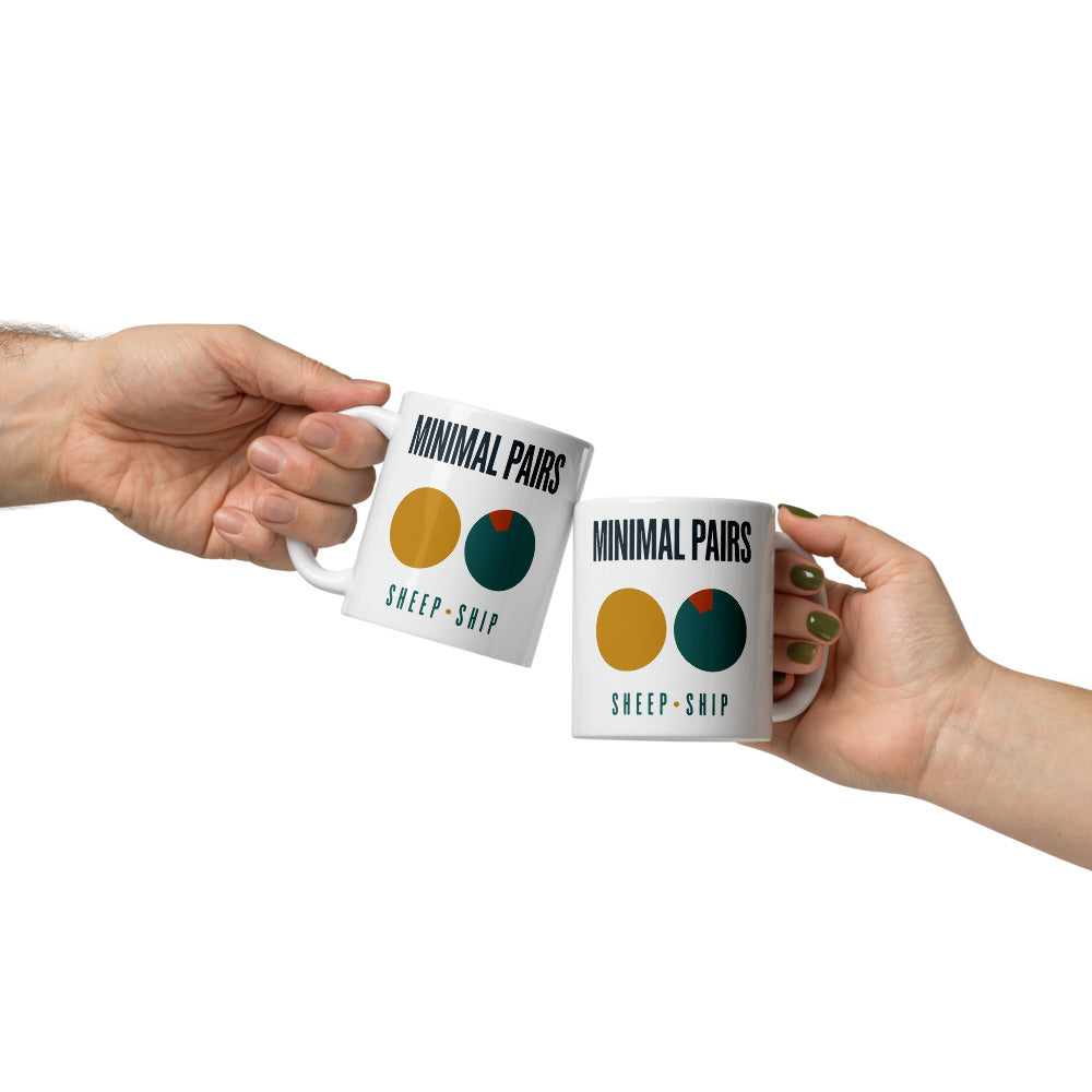 Minimal Pairs print — 11 oz, front