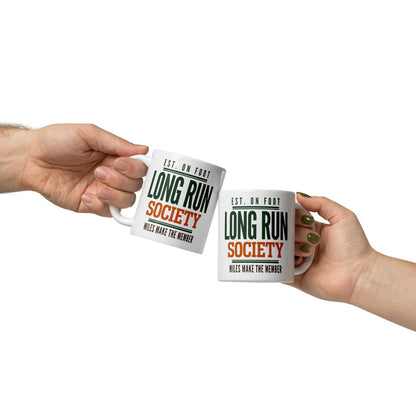 Long Run Society print — 11 oz, front