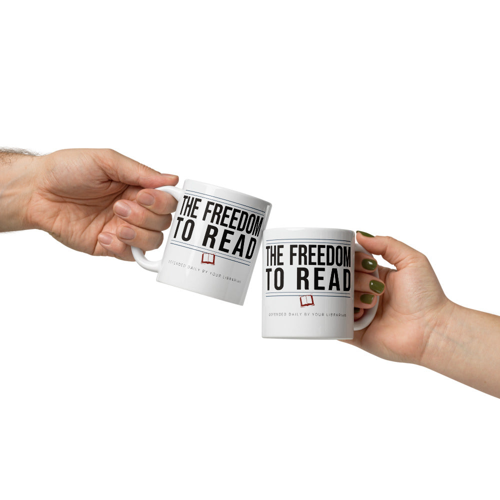 The Freedom to Read print — 11 oz, front