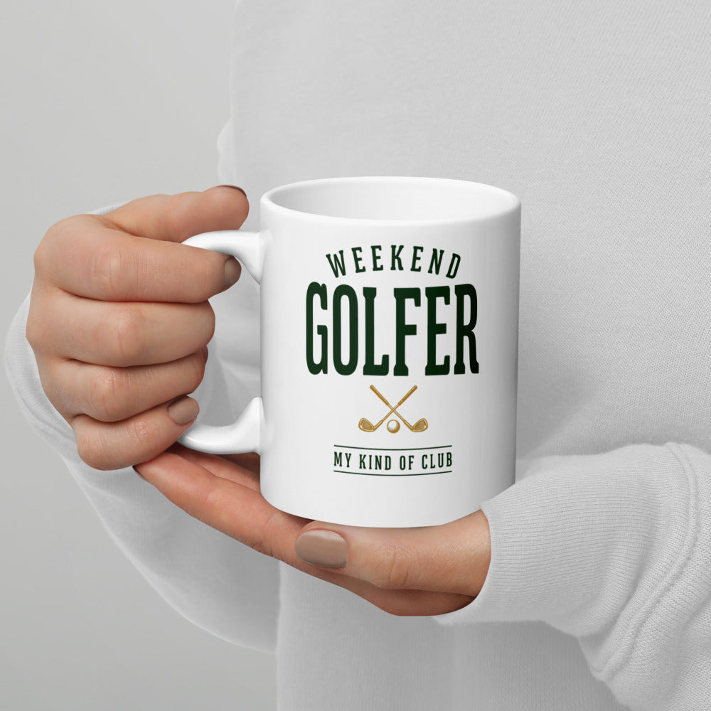 Weekend Golfer Wordmark print — 11 oz
