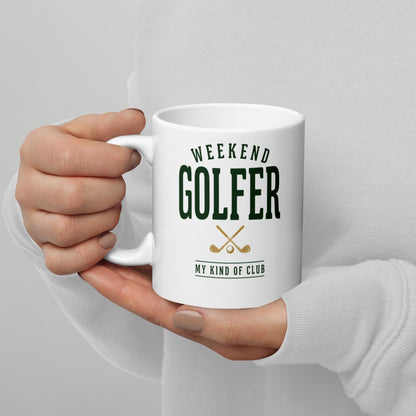 Weekend Golfer Wordmark print — 11 oz