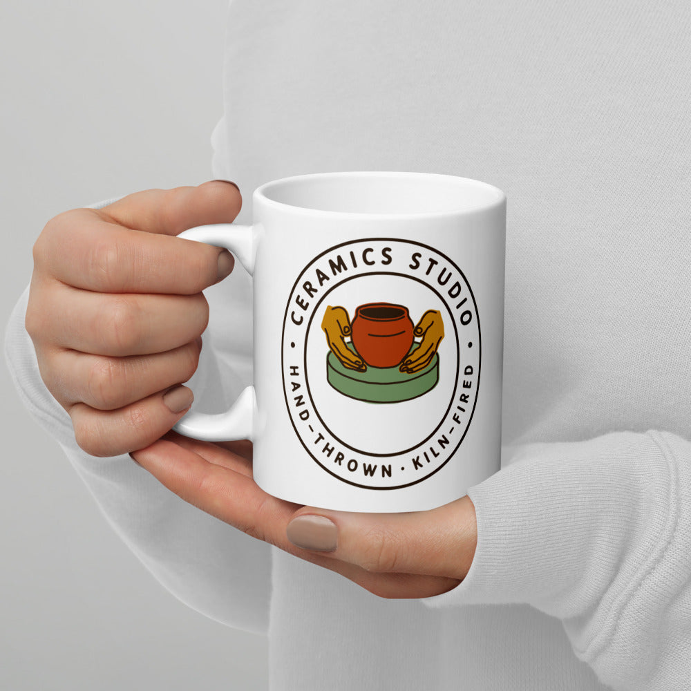 Ceramics Studio Badge print — 11 oz
