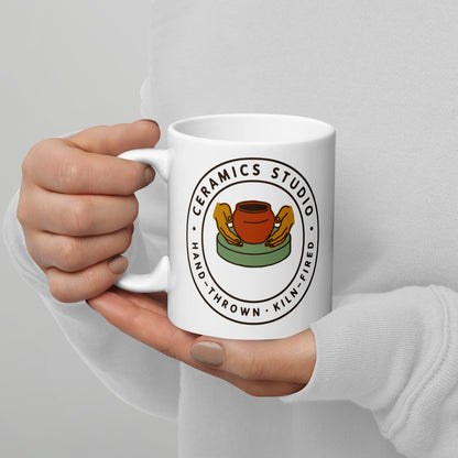 Ceramics Studio Badge print — 11 oz