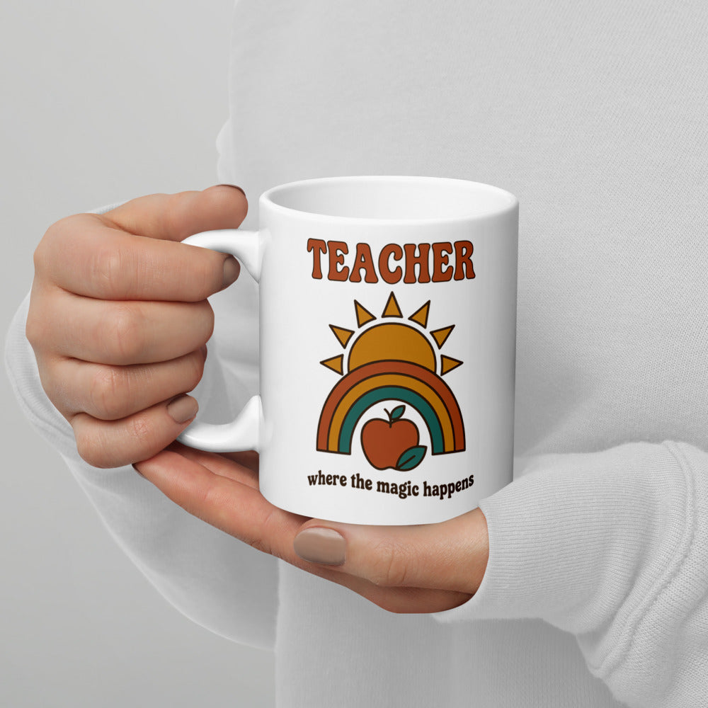 Teacher - Where The Magic Happens print — 11 oz