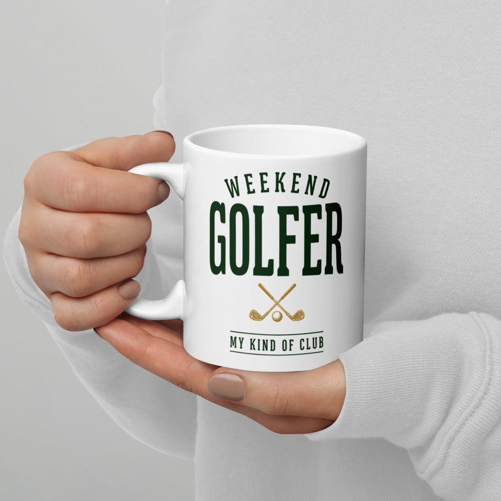 Weekend Golfer Wordmark print — 11 oz