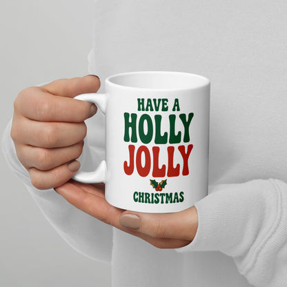 Holly Jolly print — 11 oz