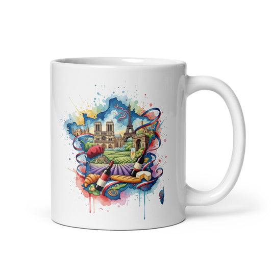 France - White Mug