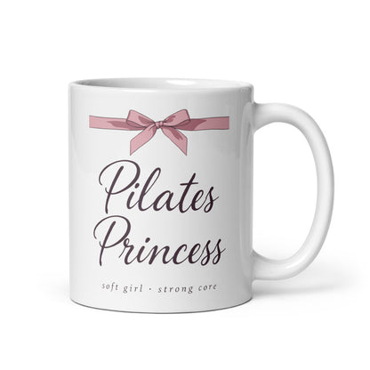 Pilates Princess print — 11 oz, handle on the right