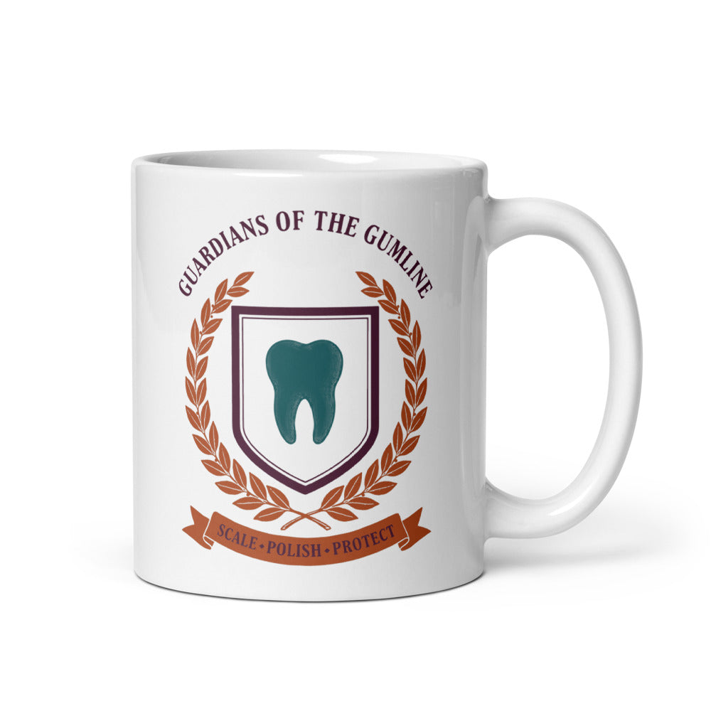 Guardians of the Gumline print — 11 oz, handle on the right