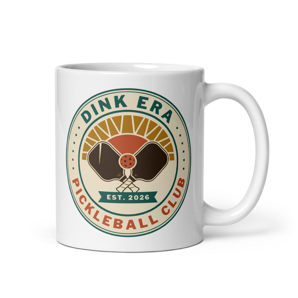 Dink Era Pickleball Club print — 11 oz, handle on the right