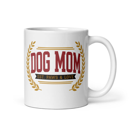Dog Mom Varsity Mug