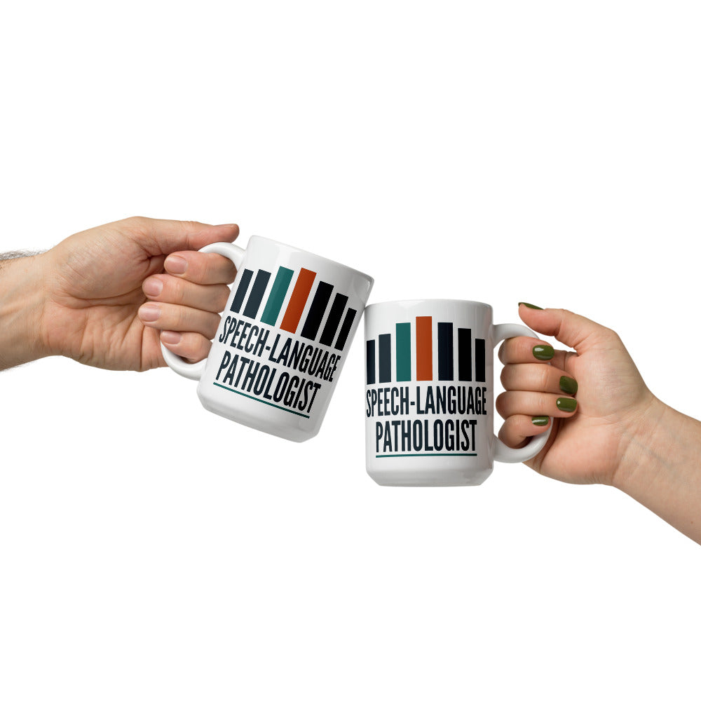 Mid-Century Clinic speech therapy mug — 15 oz, front