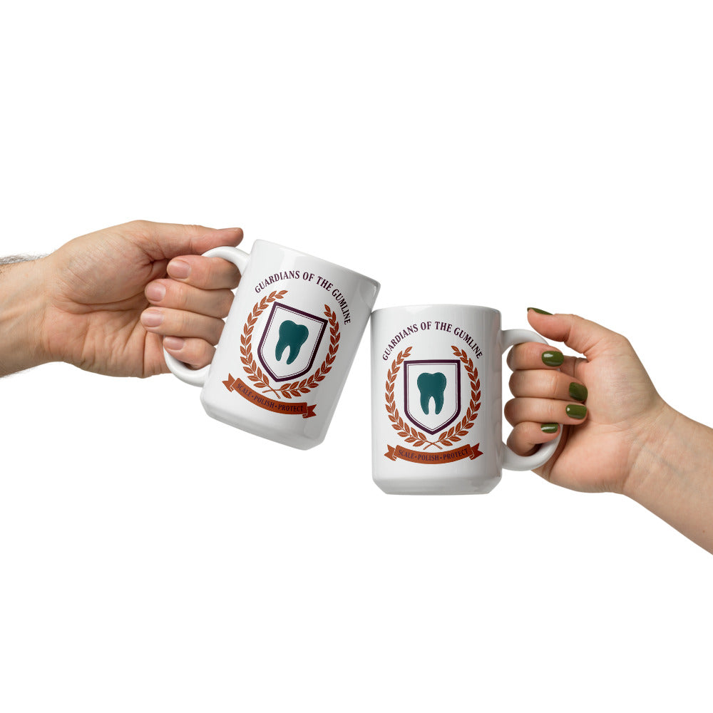 Guardians of the Gumline print — 15 oz, front