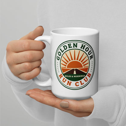 Golden Hour Run Club print — 15 oz