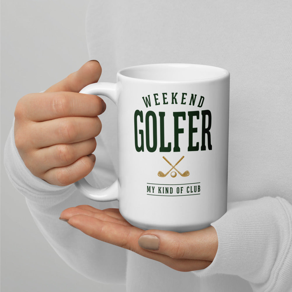 Weekend Golfer Wordmark print — 15 oz