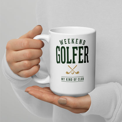 Weekend Golfer Wordmark print — 15 oz