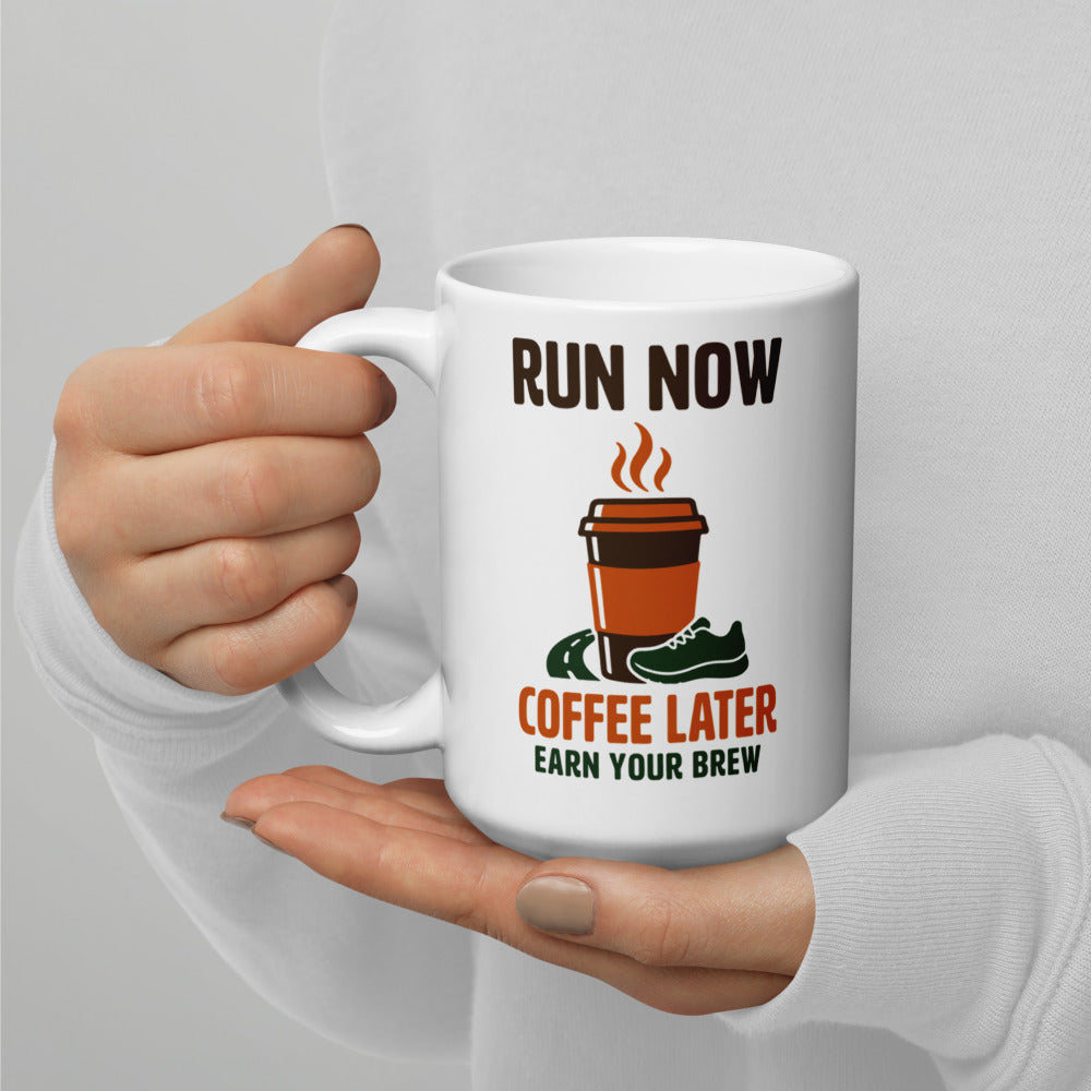 Run Now, Coffee Later print — 15 oz