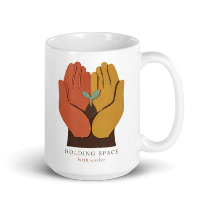 Holding Space print — 15 oz, handle on the right