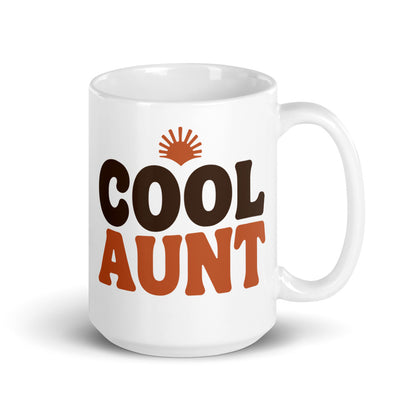 Cool Aunt print — 15 oz, handle on the right