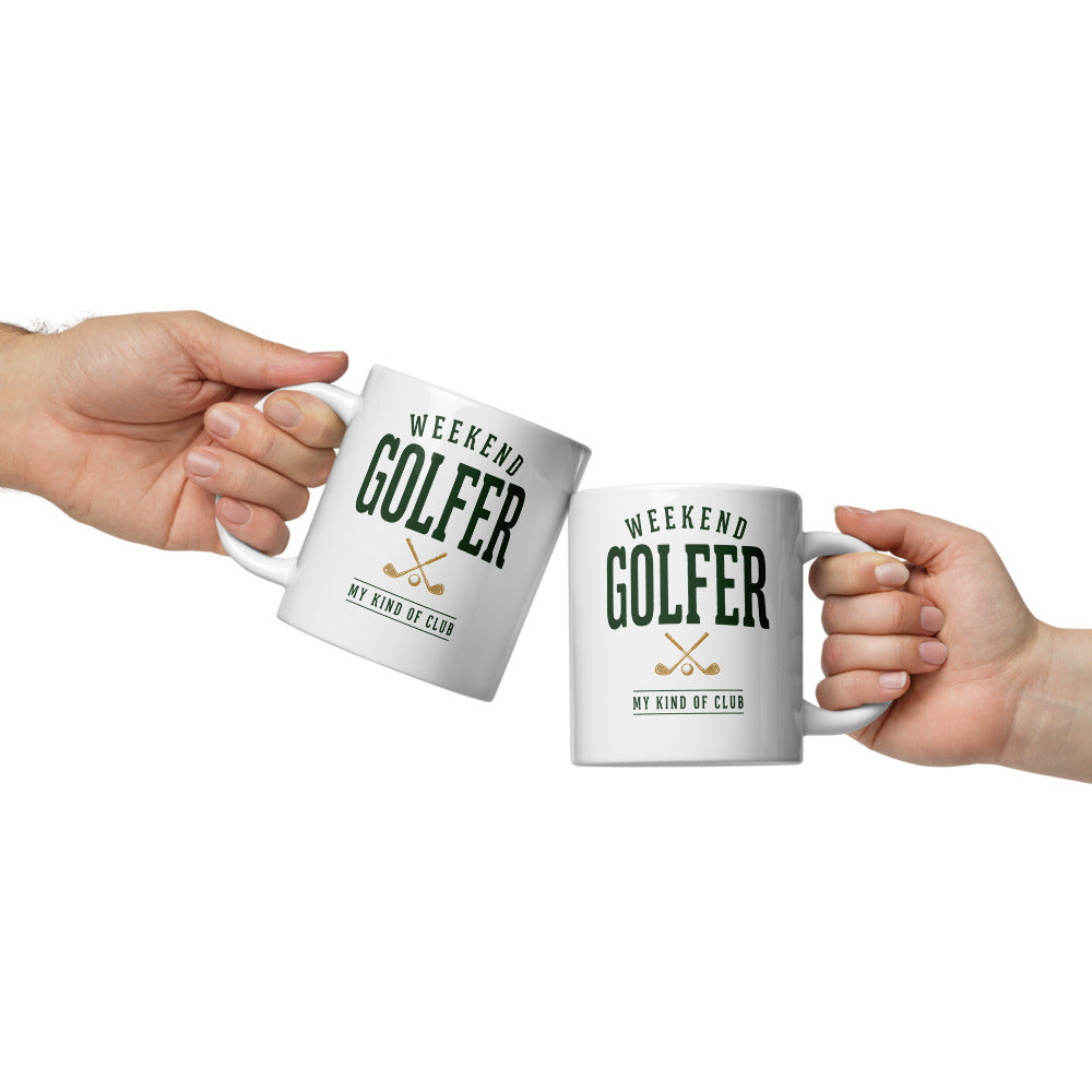 Weekend Golfer Wordmark print — 20 oz, front
