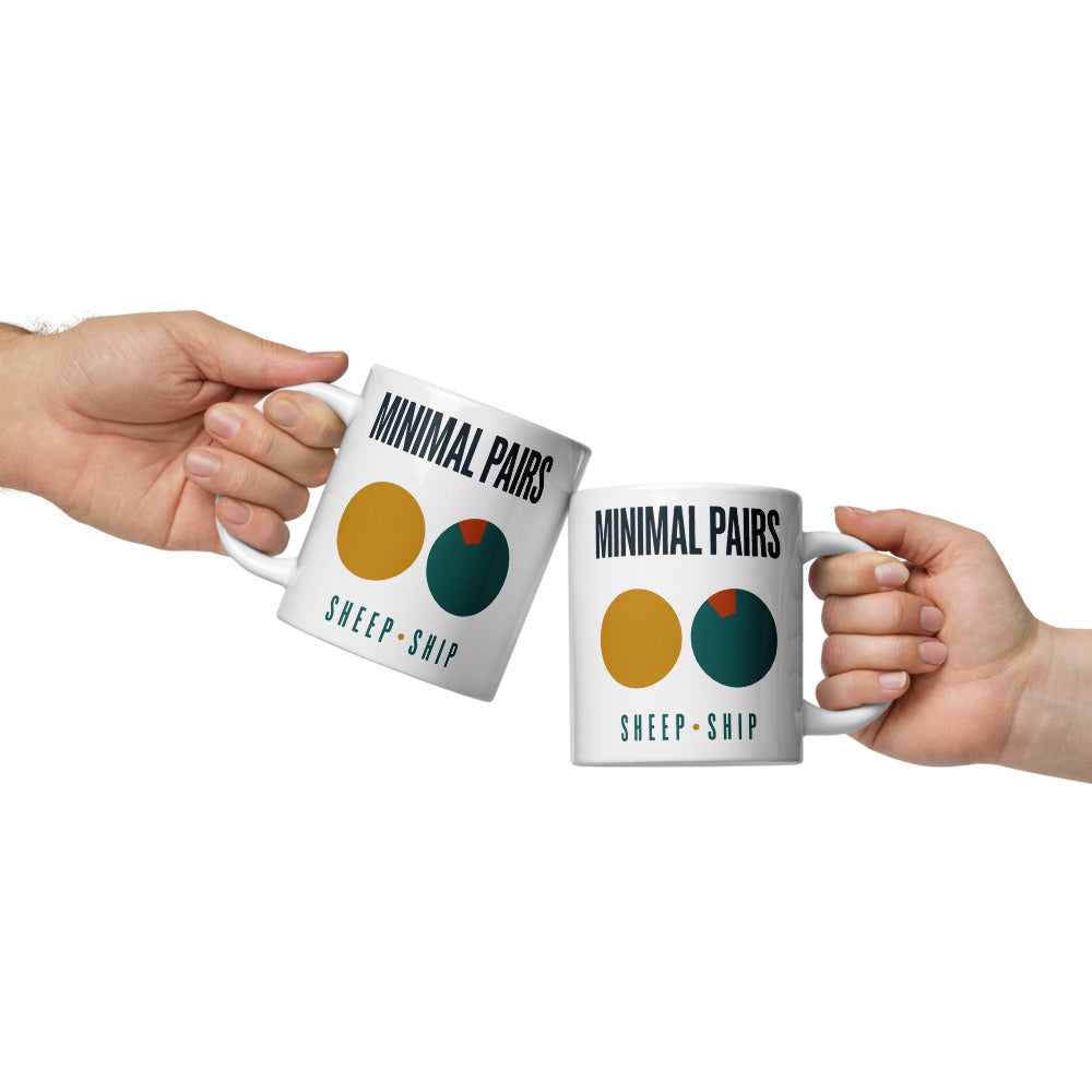 Minimal Pairs print — 20 oz, front
