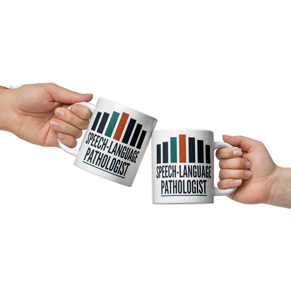Mid-Century Clinic speech therapy mug — 20 oz, front