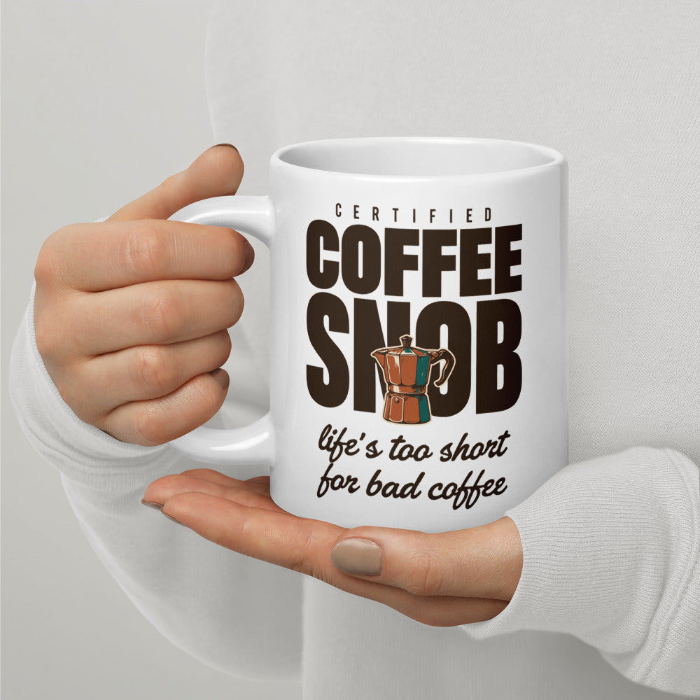 Certified Coffee Snob print — 20 oz