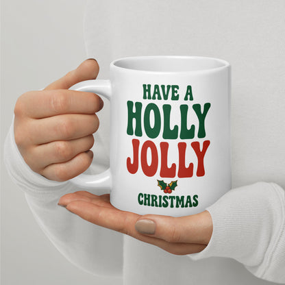 Holly Jolly print — 20 oz
