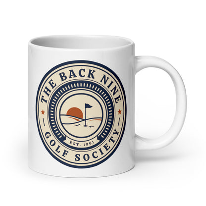 The Back Nine Roundel print — 20 oz, handle on the right