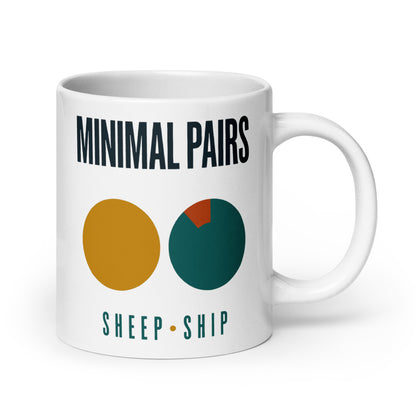 Minimal Pairs print — 20 oz, handle on the right