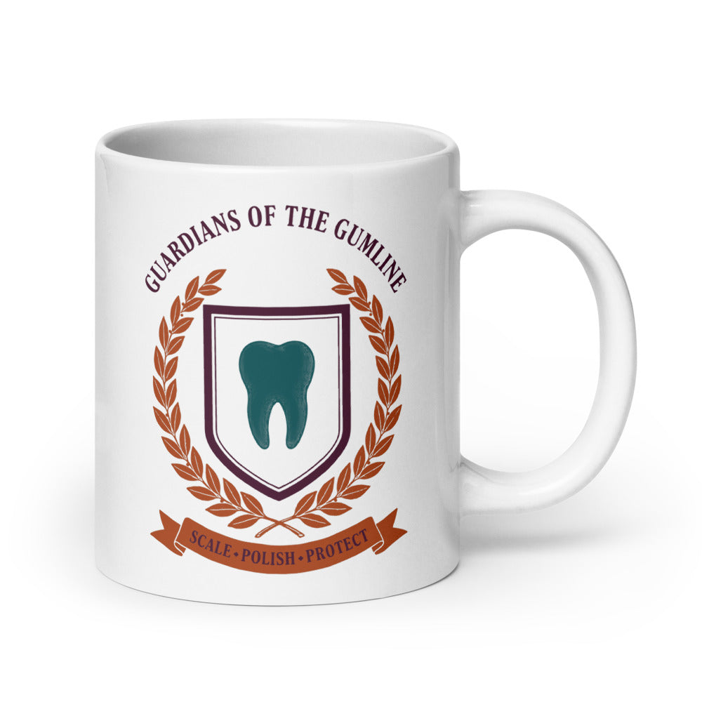 Guardians of the Gumline print — 20 oz, handle on the right