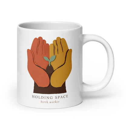Holding Space print — 20 oz, handle on the right