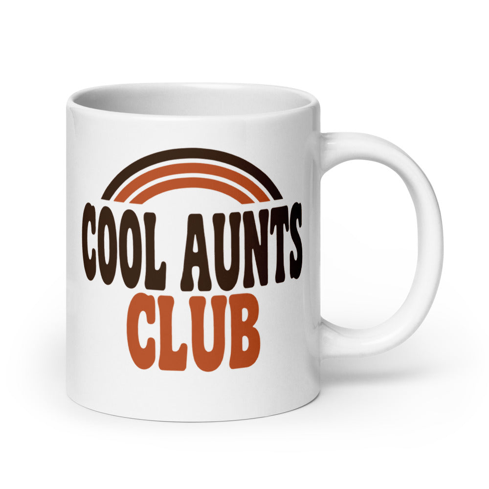 Cool Aunts Club print — 20 oz, handle on the right