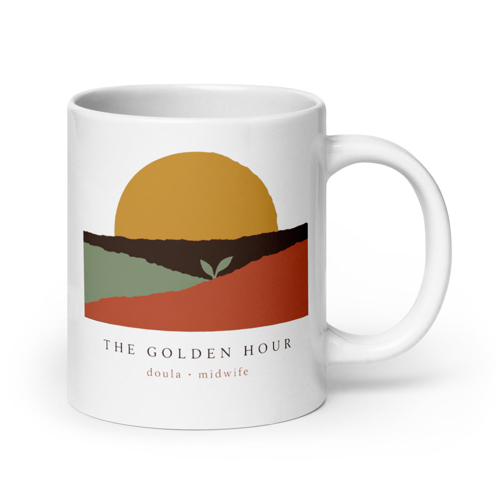 The Golden Hour print — 20 oz, handle on the right